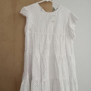 Vici white eyelet mini dress
